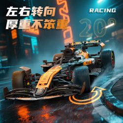 Jizhuan J2001 Xếp hình lắp ráp ghép mô hình Xe đua F1 biến thành chiến đấu cơ 1:8