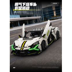 wisdom MG35 Lamborghini Revuelto Xếp hình lắp ráp ghép mô hình Siêu xe Lamborghini Revuelto 1:14