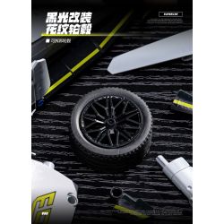 wisdom MG35 Lamborghini Revuelto Xếp hình lắp ráp ghép mô hình Siêu xe Lamborghini Revuelto 1:14