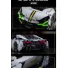 wisdom MG35 Lamborghini Revuelto Xếp hình lắp ráp ghép mô hình Siêu xe Lamborghini Revuelto 1:14