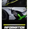 wisdom MG35 Lamborghini Revuelto Xếp hình lắp ráp ghép mô hình Siêu xe Lamborghini Revuelto 1:14