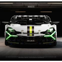 wisdom MG35 Lamborghini Revuelto Xếp hình lắp ráp ghép mô hình Siêu xe Lamborghini Revuelto 1:14