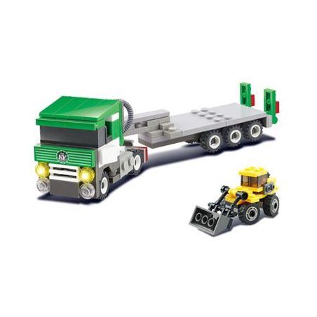 Kazi KY8040 8040 Xếp hình kiểu  CITY Trucks And Bulldozer Xe Tải Và Xe ủi đất 145 khối