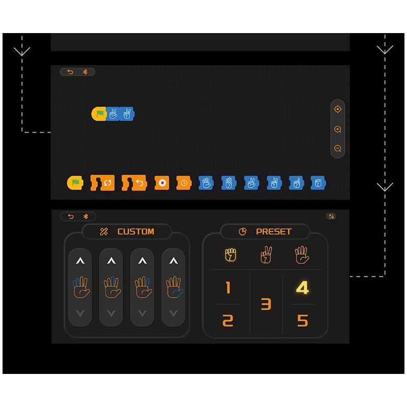 remittance H1001 Xếp hình lắp ráp ghép mô hình Bộ điều khiển lập trình Bionic