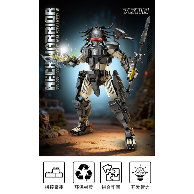 No standard 76110 Xếp hình lắp ráp ghép mô hình động vật ăn thịt