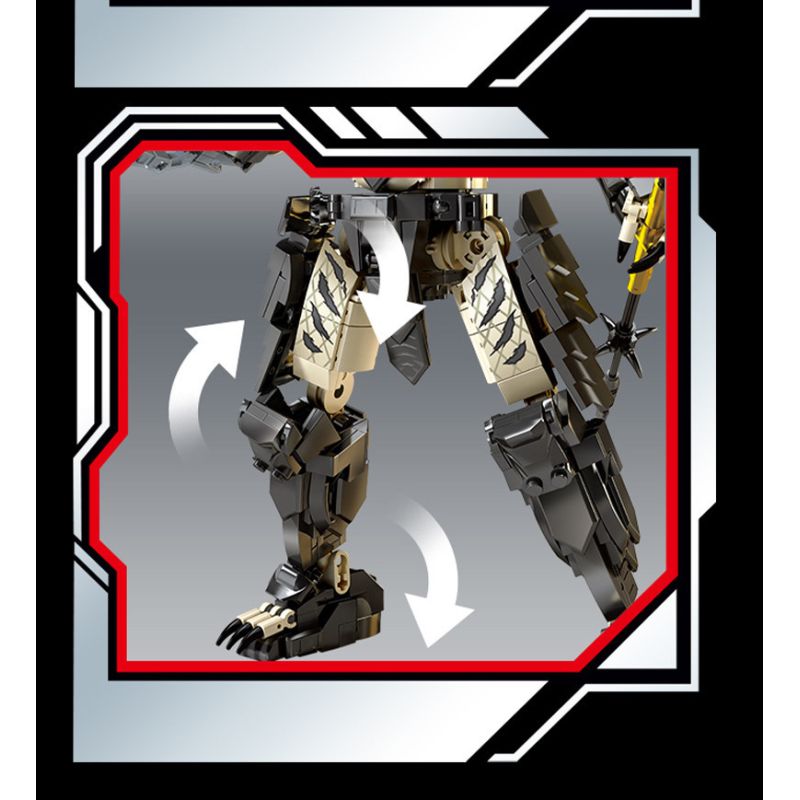 No standard 76110 Xếp hình lắp ráp ghép mô hình động vật ăn thịt