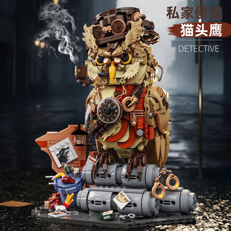 YoLeXi 33006 Detective Xếp hình lắp ráp ghép mô hình Cú mắt riêng
