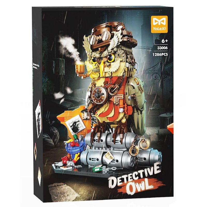 YoLeXi 33006 Detective Xếp hình lắp ráp ghép mô hình Cú mắt riêng