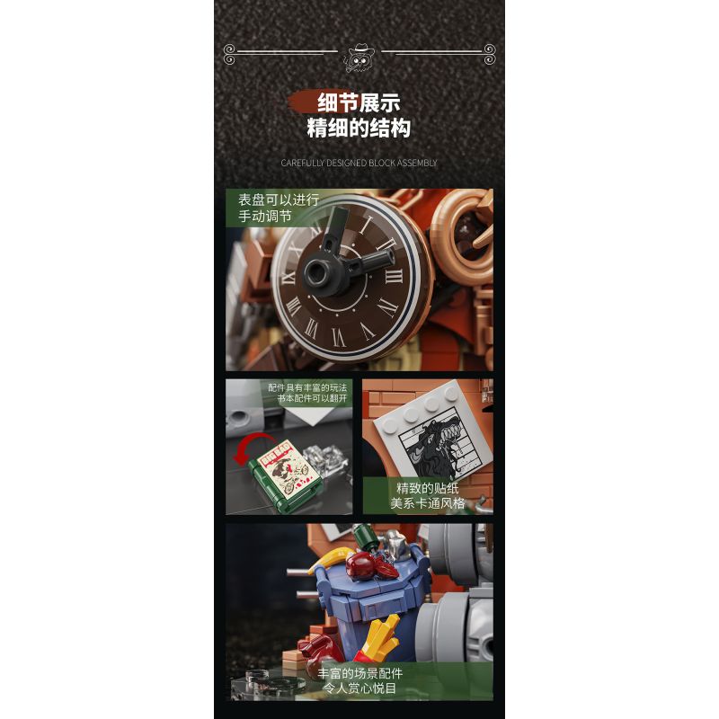 YoLeXi 33006 Detective Xếp hình lắp ráp ghép mô hình Cú mắt riêng