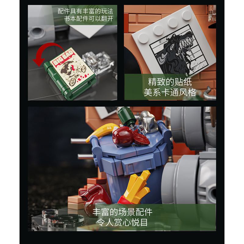 YoLeXi 33006 Detective Xếp hình lắp ráp ghép mô hình Cú mắt riêng