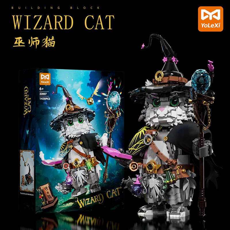 YoLeXi 33007 Wizard Cat Xếp hình lắp ráp ghép mô hình mèo phù thủy