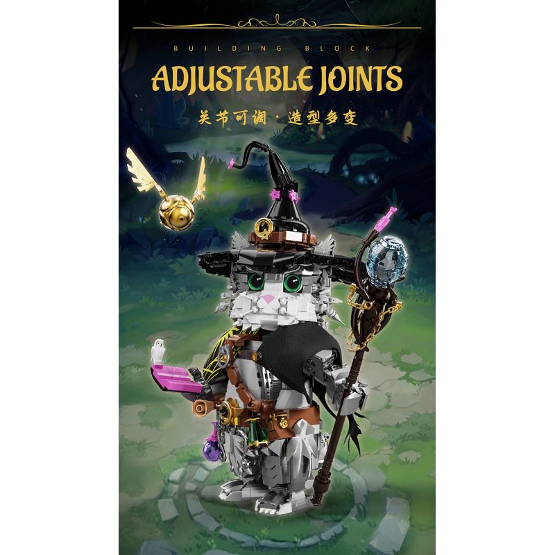YoLeXi 33007 Wizard Cat Xếp hình lắp ráp ghép mô hình mèo phù thủy