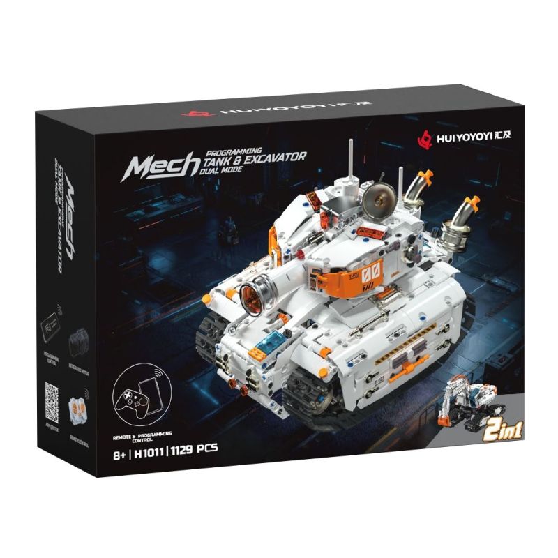 remittance H1011 Xếp hình lắp ráp ghép mô hình Lập trình kỹ thuật xe tăng thay đổi thứ hai