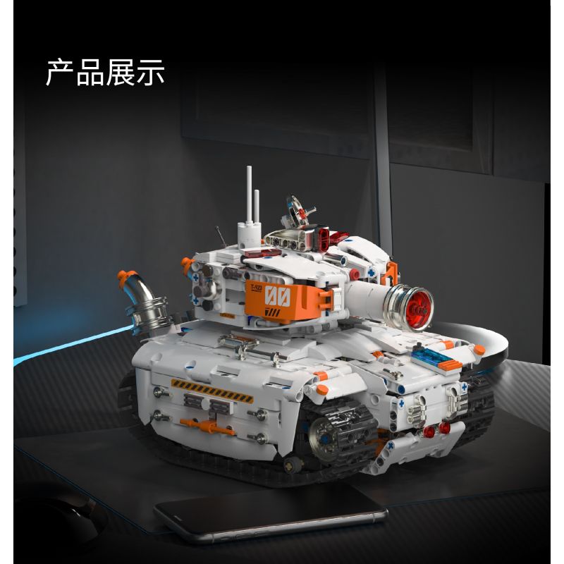 remittance H1011 Xếp hình lắp ráp ghép mô hình Lập trình kỹ thuật xe tăng thay đổi thứ hai