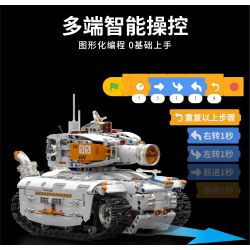 remittance H1011 Xếp hình lắp ráp ghép mô hình Lập trình kỹ thuật xe tăng thay đổi thứ hai