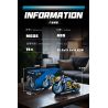 wisdom MG06 Bngatli W4 Xếp hình lắp ráp ghép mô hình Xe máy Bugatti 1:8