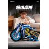 wisdom MG06 Bngatli W4 Xếp hình lắp ráp ghép mô hình Xe máy Bugatti 1:8