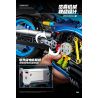 wisdom MG06 Bngatli W4 Xếp hình lắp ráp ghép mô hình Xe máy Bugatti 1:8