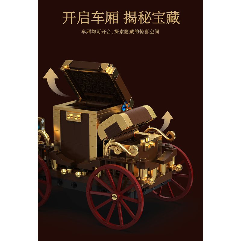 remittance H1003 Xếp hình lắp ráp ghép mô hình Xe hơi cơ khí cổ điển