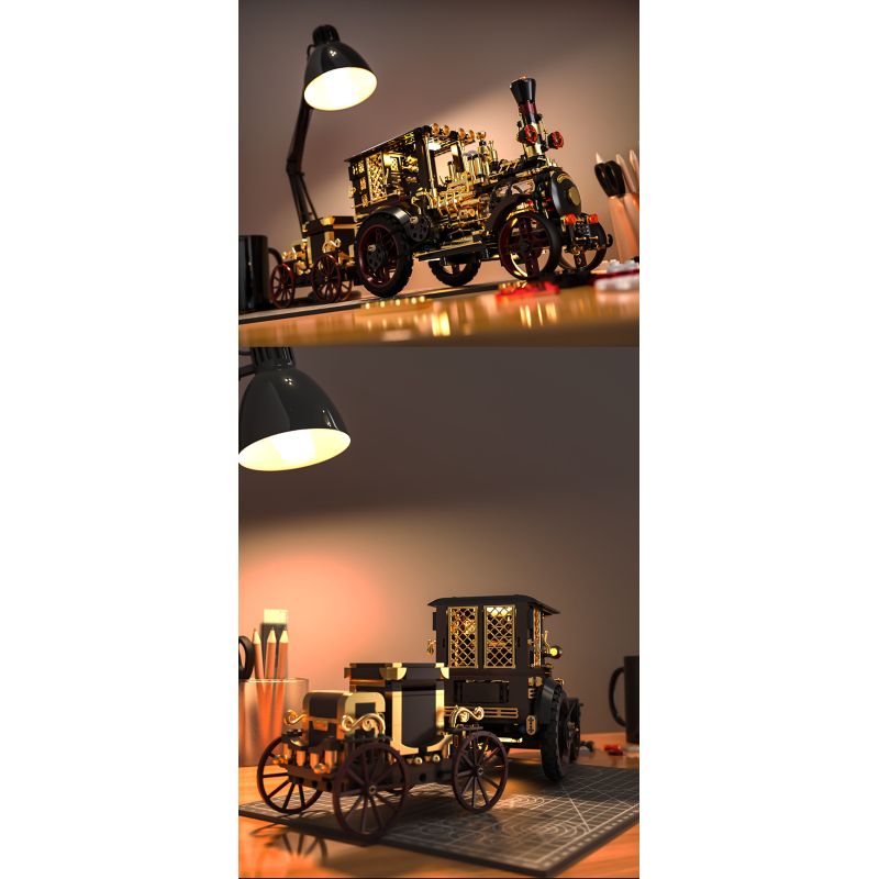 remittance H1003 Xếp hình lắp ráp ghép mô hình Xe hơi cơ khí cổ điển