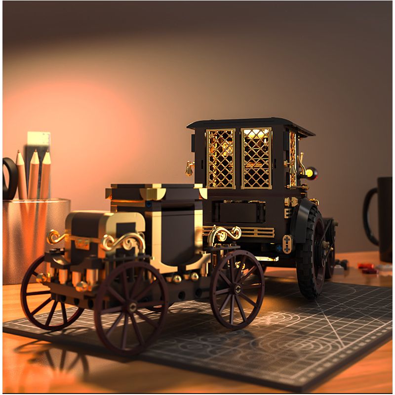 remittance H1003 Xếp hình lắp ráp ghép mô hình Xe hơi cơ khí cổ điển