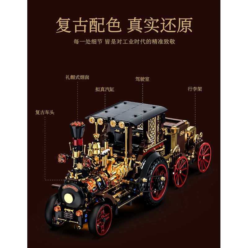 remittance H1003 Xếp hình lắp ráp ghép mô hình Xe hơi cơ khí cổ điển