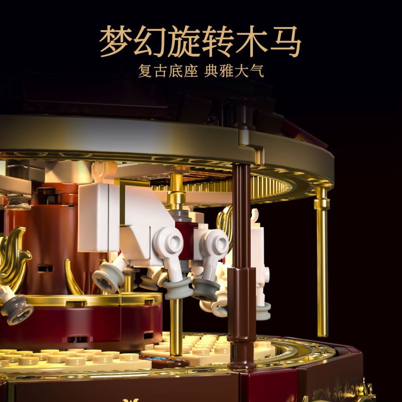 remittance H1014 Xếp hình lắp ráp ghép mô hình Băng chuyền điện thoại cổ điển tưởng tượng