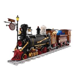 Kqiboxxr KQ302 Steam Age Ore Train Xếp hình lắp ráp ghép mô hình Kỷ nguyên của hơi nước: Tàu quặng