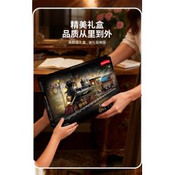 Kqiboxxr KQ302 Steam Age Ore Train Xếp hình lắp ráp ghép mô hình Kỷ nguyên của hơi nước: Tàu quặng