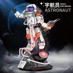 KAIYU KeeYee World K96232 Flying Astronaut Xếp hình lắp ráp ghép mô hình phi hành gia bay