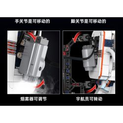 KAIYU KeeYee World K96232 Flying Astronaut Xếp hình lắp ráp ghép mô hình phi hành gia bay