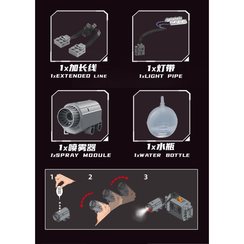 KAIYU KeeYee World K96211 Xếp hình lắp ráp ghép mô hình Động cơ Ferrari Enzo V12