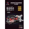 KAIYU KeeYee World K96211 Xếp hình lắp ráp ghép mô hình Động cơ Ferrari Enzo V12