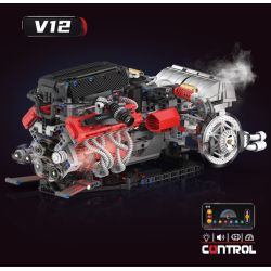 KAIYU KeeYee World K96211 Xếp hình lắp ráp ghép mô hình Động cơ Ferrari Enzo V12