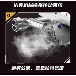 KAIYU KeeYee World K96211 Xếp hình lắp ráp ghép mô hình Động cơ Ferrari Enzo V12