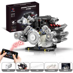 KAIYU KeeYee World K96209 Xếp hình lắp ráp ghép mô hình Động cơ siêu xe Aston Martin Valkyrie