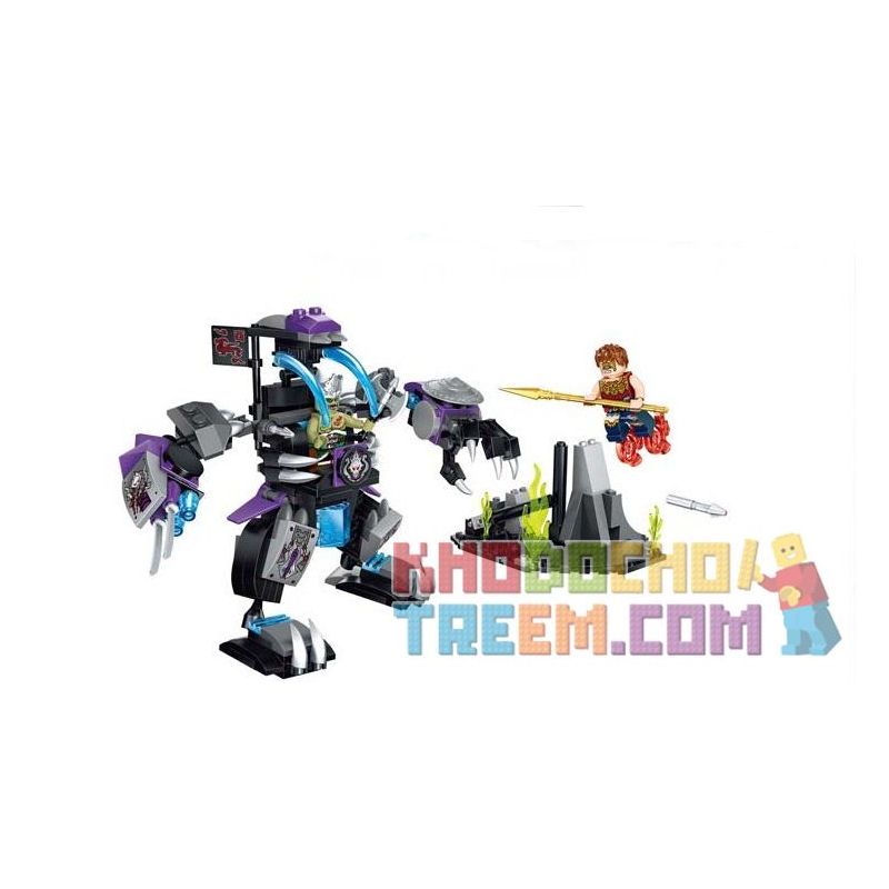 Enlighten 2206 Qman 2206 Xếp hình kiểu Lego CREATION OF THE GODS Demon Robot Battle Of The Gods Sorcerer's Mecha Người Máy Quái Vật 235 khối