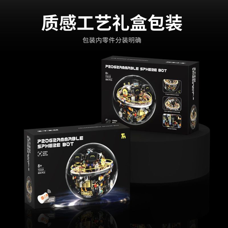 Takuki T1113 Xếp hình lắp ráp ghép mô hình Lập trình Robot khoa học viễn tưởng Bóng thông minh