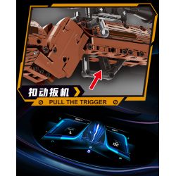 No license A67113 Xếp hình lắp ráp ghép mô hình súng trường 98K