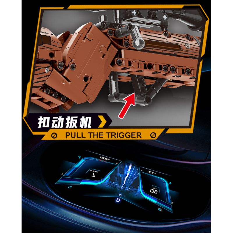 No license A67113 Xếp hình lắp ráp ghép mô hình súng trường 98K