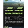 KAZI GBL BOZHI KY82074 American P-38 Fighter Jet Xếp hình lắp ráp ghép mô hình Máy bay chiến đấu P-38 của Mỹ