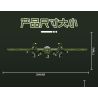 KAZI GBL BOZHI KY82074 American P-38 Fighter Jet Xếp hình lắp ráp ghép mô hình Máy bay chiến đấu P-38 của Mỹ