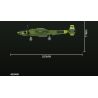 KAZI GBL BOZHI KY82074 American P-38 Fighter Jet Xếp hình lắp ráp ghép mô hình Máy bay chiến đấu P-38 của Mỹ