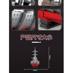 KAZI GBL BOZHI KY82075 British Revenge Class HMS Sovereign Xếp hình lắp ráp ghép mô hình Thiết giáp hạm lớp Revenge của Anh HMS Sovereign