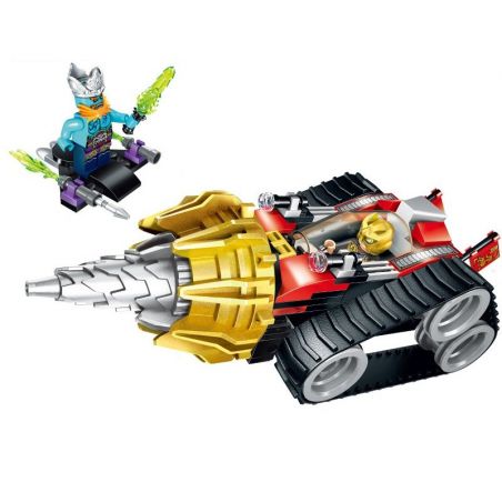 Enlighten 2208 Qman 2208 non  CỖ XE KHOAN ĐẤT bộ đồ chơi xếp lắp ráp ghép mô hình Creation Of The Gods EARTH DRILLER Phong Thần 171 khối