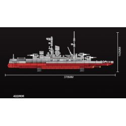 KAZI GBL BOZHI KY82075 British Revenge Class HMS Sovereign Xếp hình lắp ráp ghép mô hình Thiết giáp hạm lớp Revenge của Anh HMS Sovereign