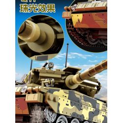KAZI GBL BOZHI KY82076 German Leopard 2A7 Main Battle Tank Xếp hình lắp ráp ghép mô hình Xe tăng chiến đấu chủ lực Leopard 2A7 của Đức