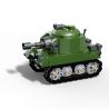 United Imagine JKC7703 Xếp hình lắp ráp ghép mô hình Q Cute Tank: Jungle F1 Tank Green Xiaomeng