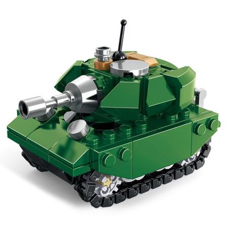 United Imagine JKC7705 Xếp hình lắp ráp ghép mô hình Q Cute Tank: Wilderness F3 Tank Bi Xiaomeng