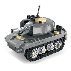 United Imagine JKC7706 Xếp hình lắp ráp ghép mô hình Q Dễ Thương Xe Tăng: Polar F4 Xe Tăng Yin Xiaodun